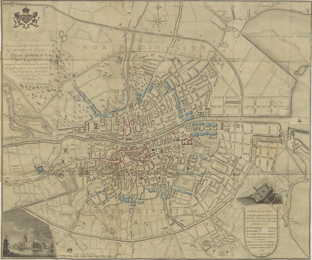 Dublin map 1798 - observations on mr archer's