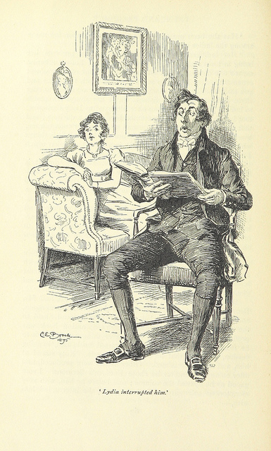 pride and prejudice - lydia interrups mr collins