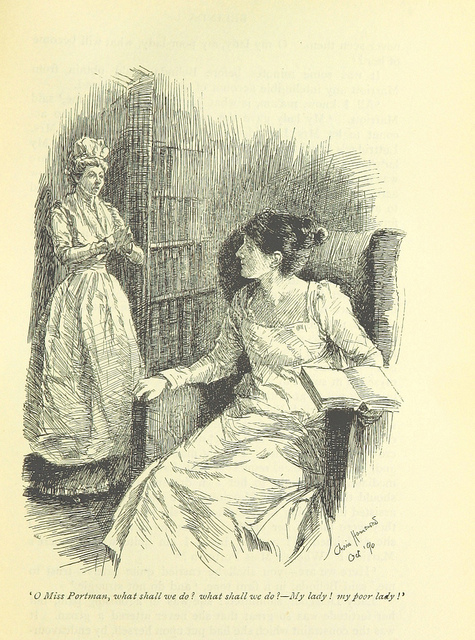 belinda - reading in the library