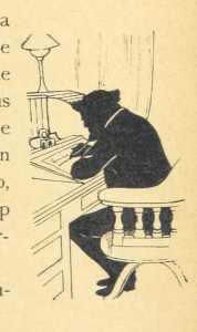 michael's crag - man writing