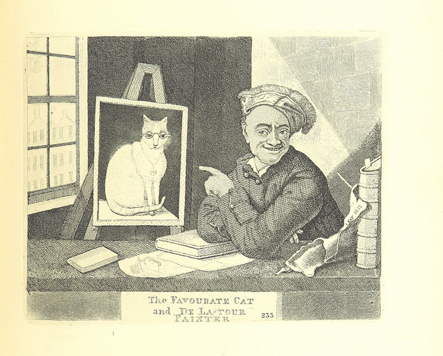 a series of original portraits and caricature etchings