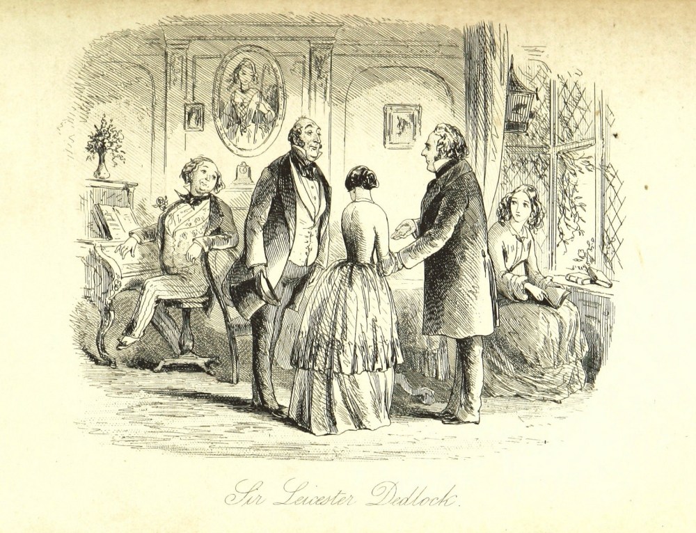 Sir Leicester Dedlock - Image taken from page 505 of 'Bleak House ... With illustrations by H. K. Browne'