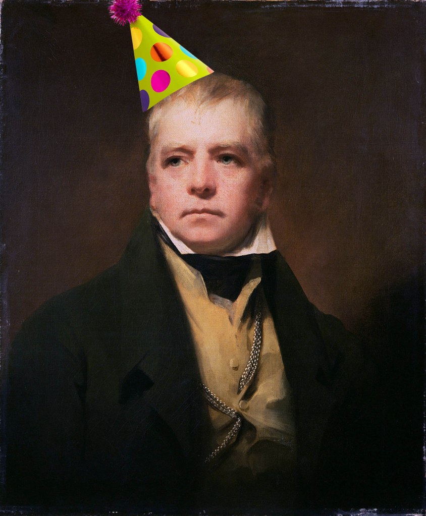 walter scott with party hat copy